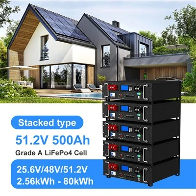 Solè ityòm batri pake 51.2v 500ah 25kWh sèvè pil etajè pil